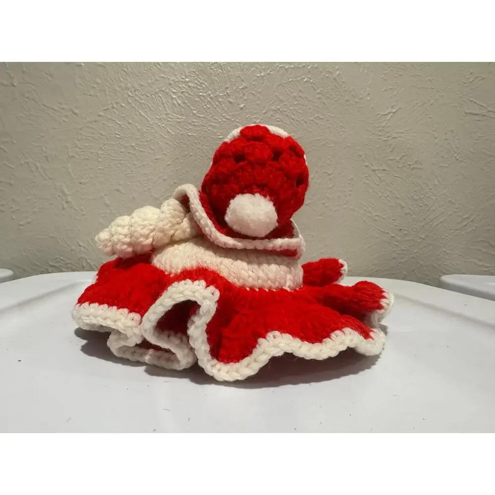Vintage Crocheted Christmas Girl